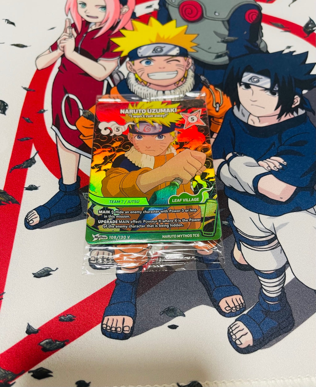 Naruto Uzumaki I won't run away 108/130V front copy 3