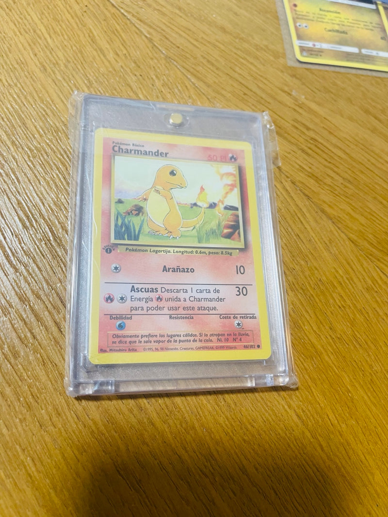 Charmander 46/102 Base Set 1ª edición español Mint - anverso real