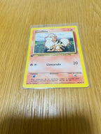 Growlithe Base Set 1.ª edición española, anverso de la carta fotografiada
