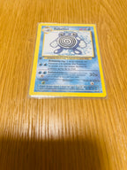 Poliwhirl Base Set 1.ª edición española, anverso de la carta fotografiada
