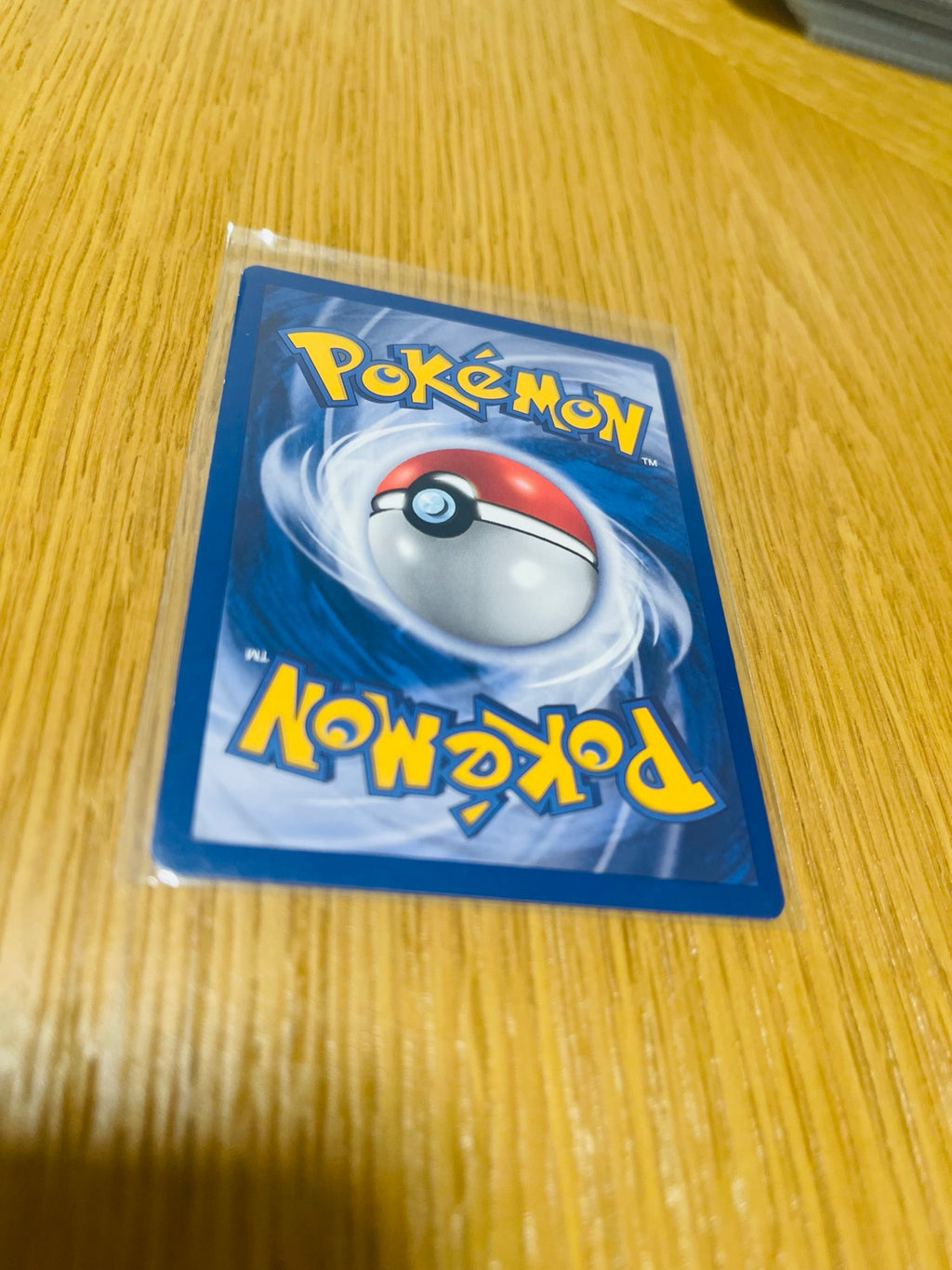 Ponyta Base Set 1.ª edición española, reverso de la carta fotografiada