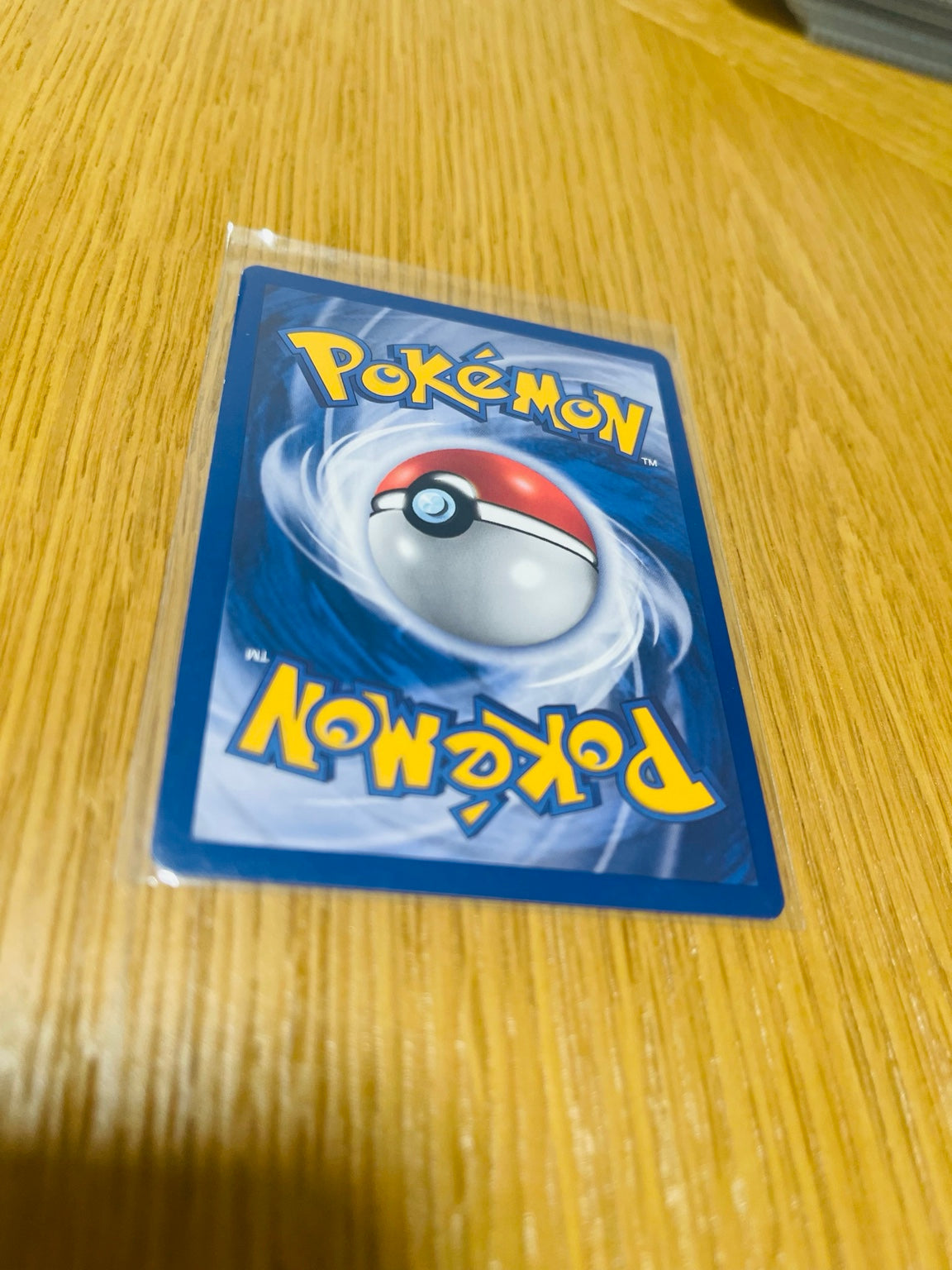 Ponyta Base Set 1.ª edición española, reverso de la carta fotografiada