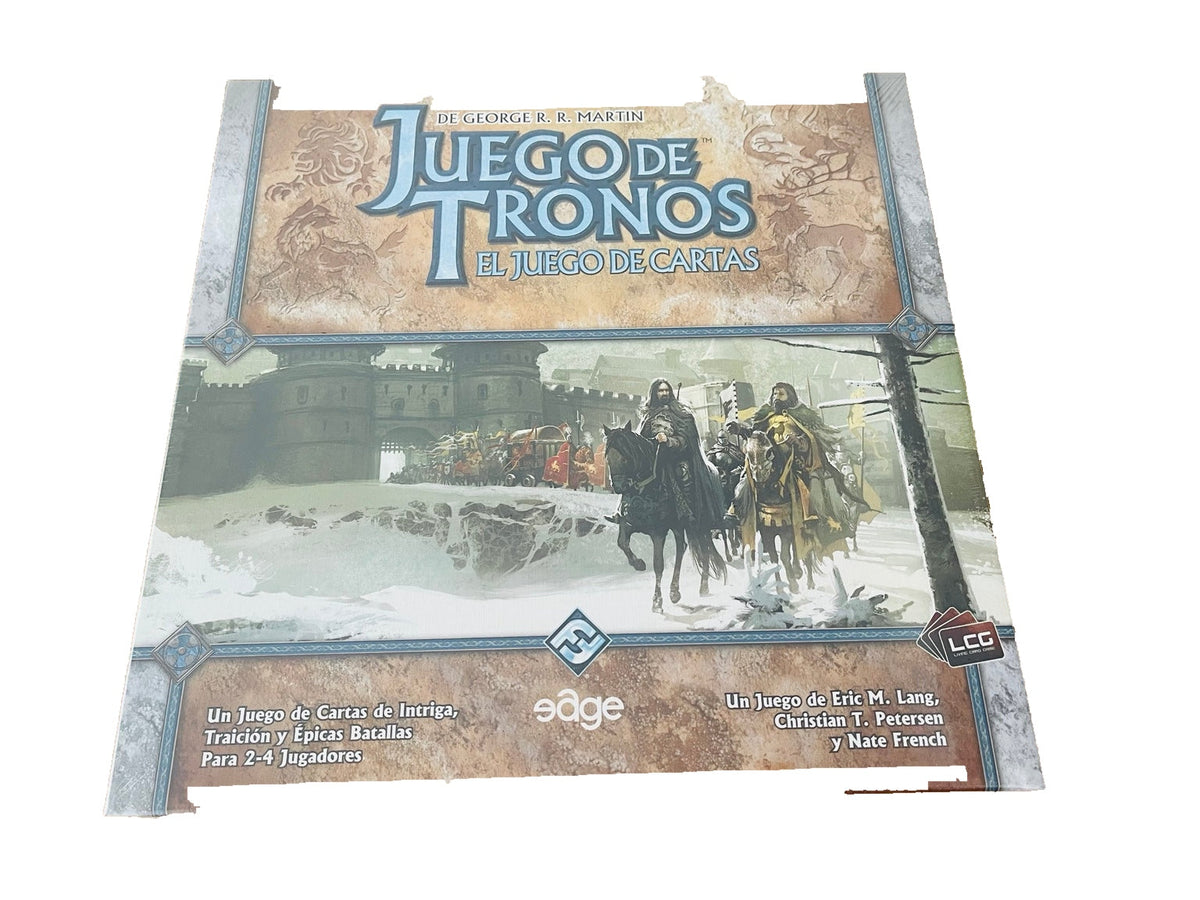Caja del juego base Juego de Tronos LCG · fondo blanco