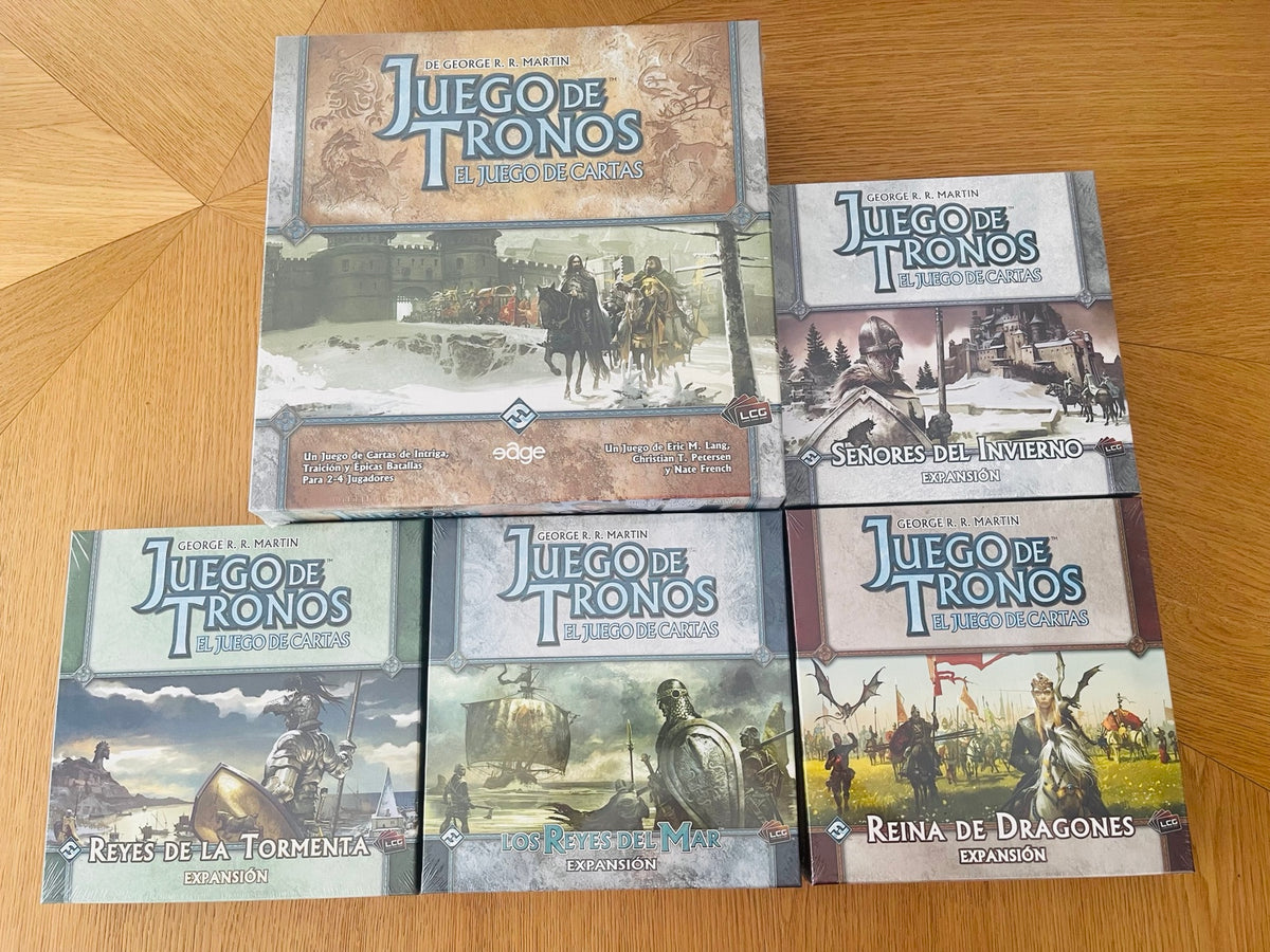 Vista del lote completo de Juego de Tronos LCG