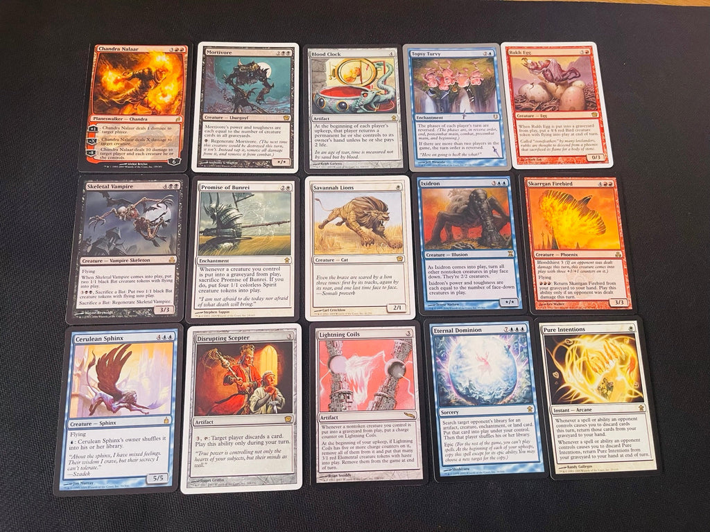 Real examples of English rare cards